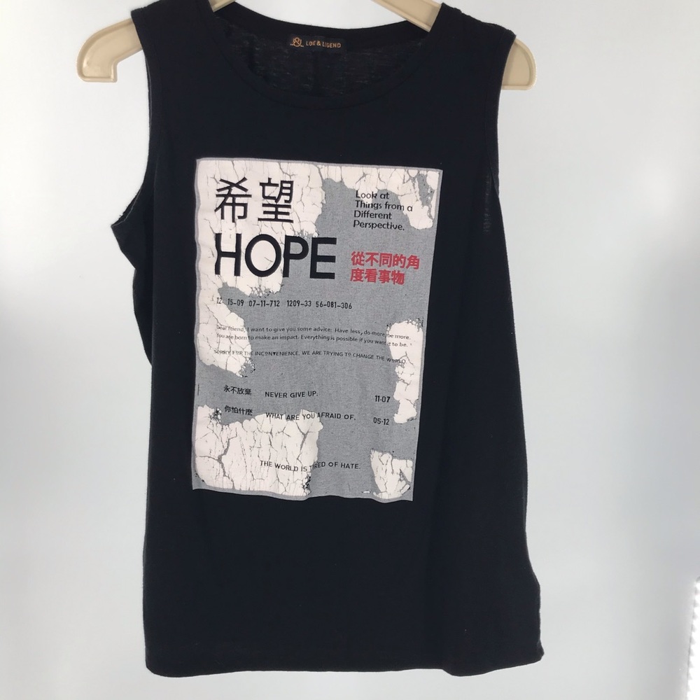 Love & Legend HOPE Tank Plus sz X